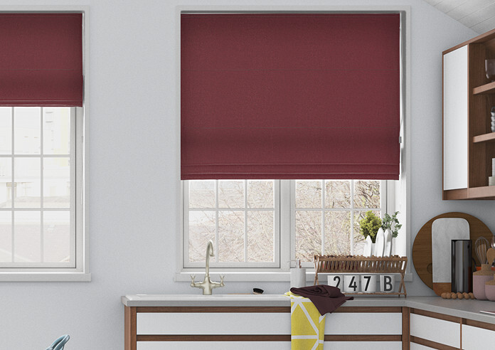 Sunningdale, Claret - Roman Blind - Image 3